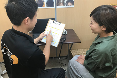 自宅ケアの方法を伝授