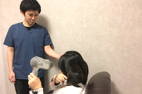 自宅ケアの方法を伝授